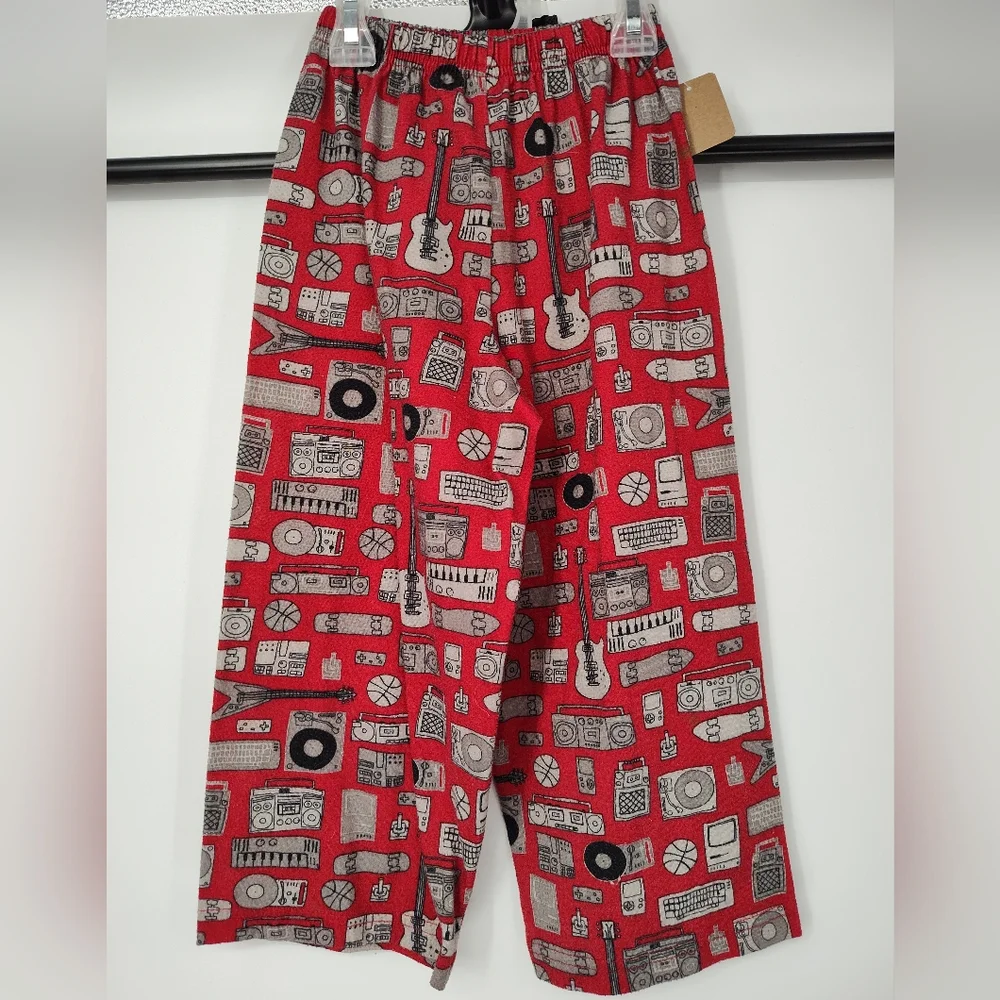Carter's Red Music Print Pajama Pants Size Kids 5